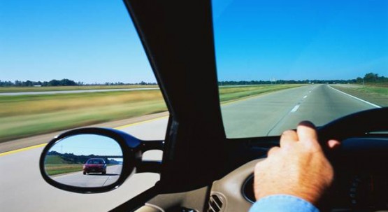 Driving on Highway ca. 1990s